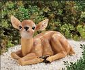 Adorable Baby Deer Garden Statue Figurine Indoor/O