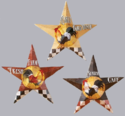 Dimensional Country Barn Stars w/ Farm Rooster Cen