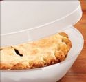 Deep Dish Plastic Pie Storage Container Hinged Lid