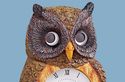 Hoot Owl Quartz Clock Roman Numerals Wall Mount or