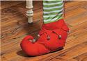 Elf Sock & Boot w/Jingle Bells Christmas Chair/Tab