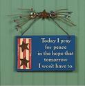 Patriotic Pray For Peace Americana Wall Decoration