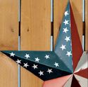 Rustic Americana Barn Star Metal Wall Hanging Indo