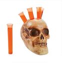 Creepy Skull & Test Tube Shot Glasses Fill Skull w