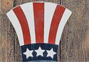 Patriotic Uncle Sam July 4th Americana Wall Hangin