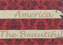 Patriotic American Flag Wall Sign Plaque  "America