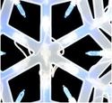 Blue LED Lighted Snowflake Window/Door  Indoor/Out