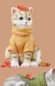 Autumn Kitty Cat Shelf Sitters Fall Leaf Accents 4