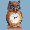 Hoot Owl Quartz Clock Roman Numerals Wall Mount or