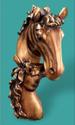 Mare & Foal Entwined Horse Bust Western Equine Wal