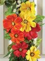 Twig Wall or Door Swag Bright Colored Tropical Coa