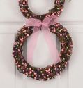 Bunny Shaped Grapevine Easter Wreath Accented w/ P