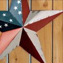 Rustic Americana Barn Star Metal Wall Hanging Indo