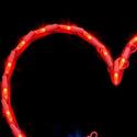 LED Lighted Heart With Arrow Valentines Day Decora