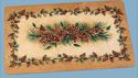 Woodland Pinecones & Berries Floor Mat Cream Cente