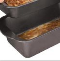 Stacked Meatloaf Pan Perforated Insert Drains Grea