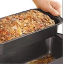 Stacked Meatloaf Pan Perforated Insert Drains Grea