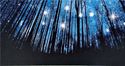 LED Twinkling Stars Wooded Blue Night Sky Scene Li