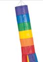 Brightly Colored Nylon Rainbow Windsock Garden Por