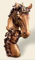 Mare & Foal Entwined Horse Bust Western Equine Wal