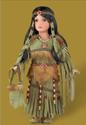 Native American Inspired Porcelain Doll Beaded Acc