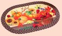 Fall Harvest Braided Accent Rug Pumpkins Sunflower