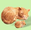 Precious Napping Cat & Kitten Indoor/Outdoor Statu