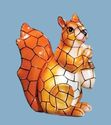 Solar Powered Squirrel w Acorn Garden Statue Figur