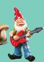 Rock & Roll Garden Gnomes Drummer Guitarist & Sing