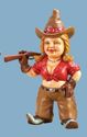 Shotgun Toting Cowgirl Garden Gnome Western Figuri