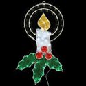 LED Christmas Candle Holly Berry Accent 78 Lights 