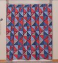 Bandanna Patchwork Style Americana Shower Curtain 