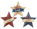 Americana Barn Stars Scrolled Metal Damask Live Lo