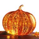 Glittered Mercury Glass Pumpkin Fall Centerpiece L