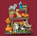 Kitty Cats Fall Harvest Table Decoration Pumpkins 