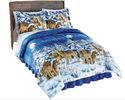 Wolf Pack  Comforter Set Howling at Moon Includes 