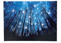 LED Twinkling Stars Wooded Blue Night Sky Scene Li