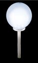 Large Globe Pathway Light Stake Solar Powered Whit