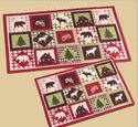 Woodland Lodge Accent Rug Bear Deer Pines Northwoo