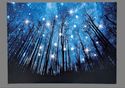 LED Twinkling Stars Wooded Blue Night Sky Scene Li