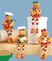 Baking Gingerbread Kids Holiday Shelf Sitter Figur