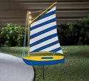 Nautical Sailboat Garden Stake Solar LED Accent Li