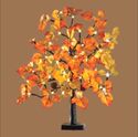 Autumn Maple Tree Lighted Centerpiece Colorful Lea