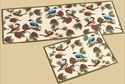 Song Birds On Pine Branches Woodland Accent Runner