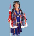 Native American Porcelain Doll Southwest Blanket B