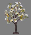 Decorative Floral Tree 62 White Blossoms 24 Lights