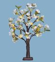 Decorative Floral Tree 62 White Blossoms 24 Lights