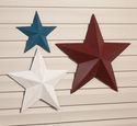 Americana Barn Star Trio Sculpted Metal Indoor/Out