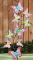 Butterfly Garden Stake 9 Colorful Metal Butterflie