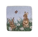 Easter Tapestry Throw Pillow Cover Bunnies Spring 